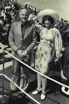John Coburn and his wife Barbara at the opening of the Opera House on October 20, 1973.