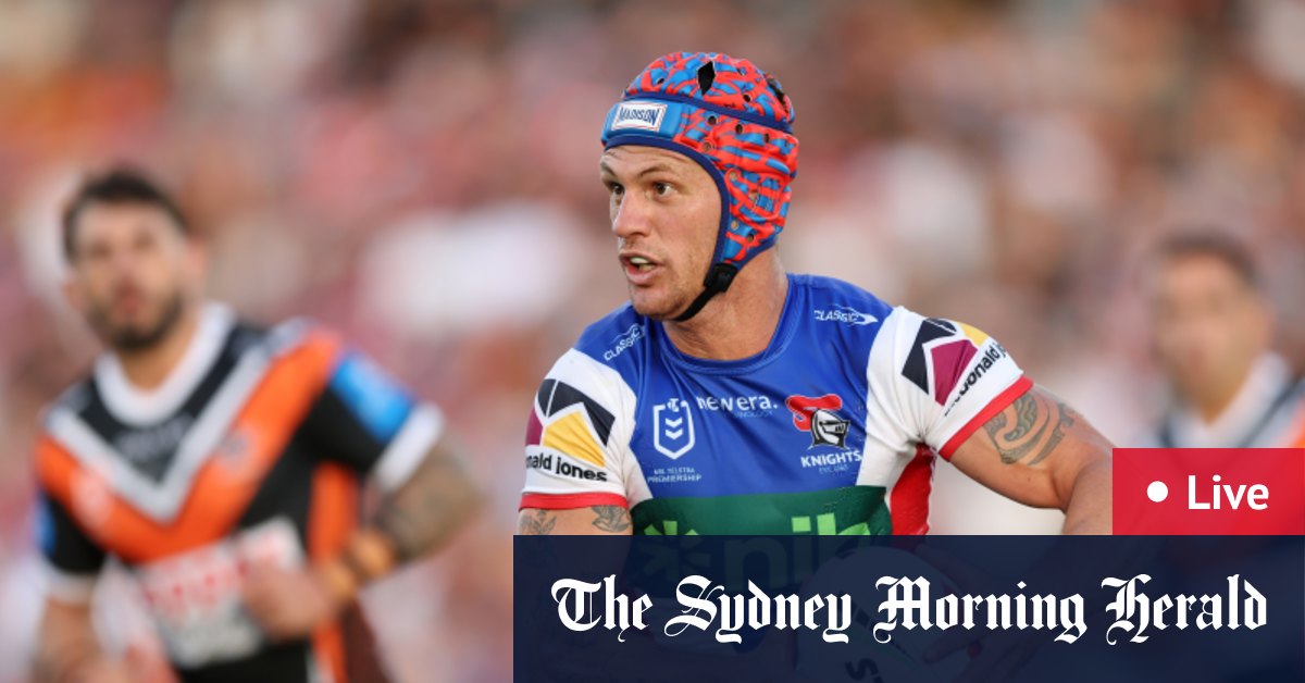 NRL 2025 LIVE: Knights hit lead against Tigers; Rabbitohs host Dolphins