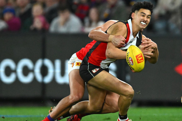 Mitch Owens has starred for St Kilda this year.