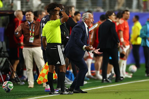Paraguay head coach Gustavo Alfaro during his side’s 1-0 win over Turkey.