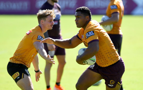The Broncos want to sack Tevita Pangai jnr but he doesn't want to leave the club.