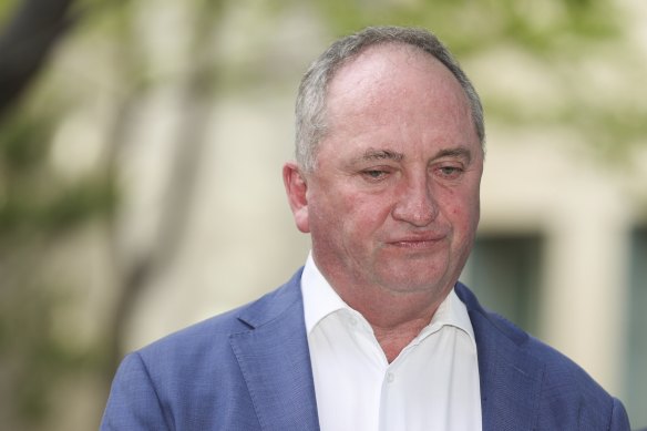 Deputy Prime Minister Barnaby Joyce admitted to Nationals colleagues he damaged the government by sending a text message calling Scott Morrison a hypocrite and a liar.