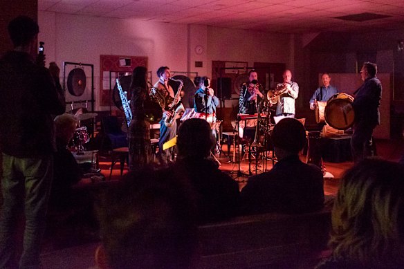 Adrian Sherriff’s Oynsemble at Half Bent Music Festival opening night on Friday.