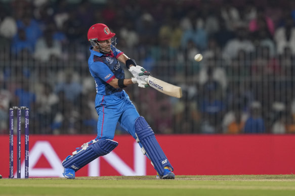 Afghanistan’s Rahmanullah Gurbaz notched up a half century. 