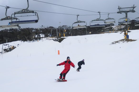 A polar blast will see more snow dumped on the Australian alps. Perisher opened a week early on Friday.