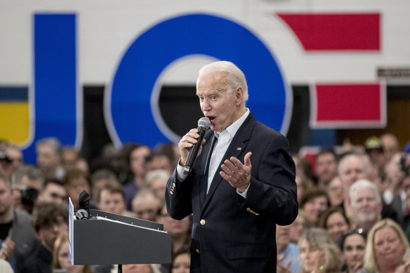 Democratic presidential candidate Joe Biden is yesterday's man for many younger voters.