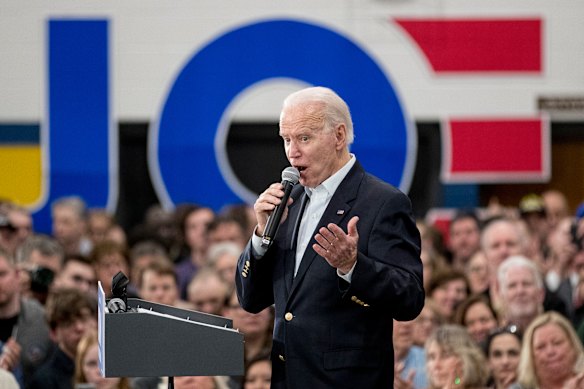 Democratic presidential candidate Joe Biden is yesterday's man for many younger voters.