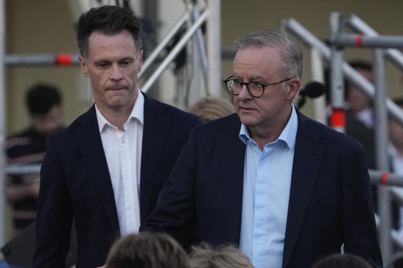 NSW Premier Chris Minns (left) and Prime Minister Anthony Albanese.