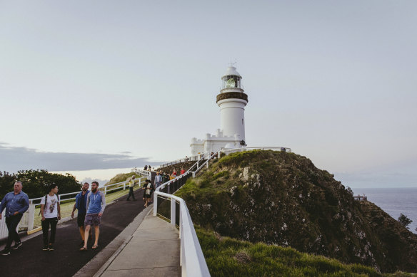 Byron Bay in northern NSW is one beneficiary of Queensland's hard border closure.