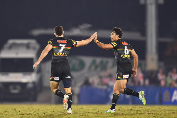 Nathan Cleary and Jarome Luai are back together in the Panthers halves.