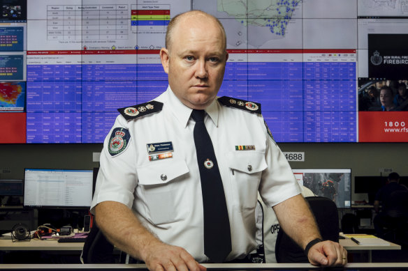 Shane Fitzsimmons in his role as NSW Rural Fire Service commissioner.