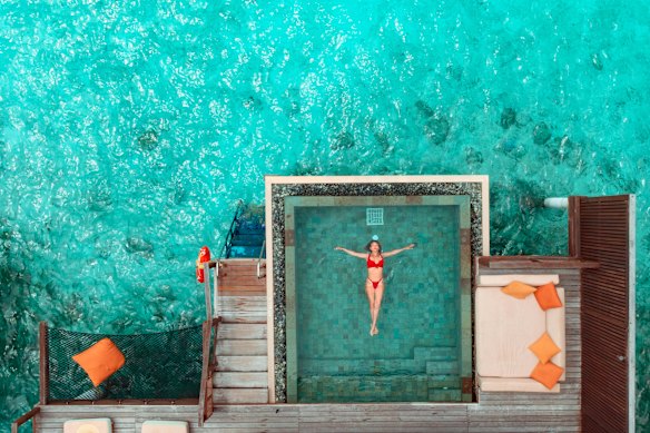 Water therapy in the Maldives.