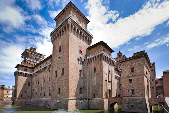 Ferrara and its castle.