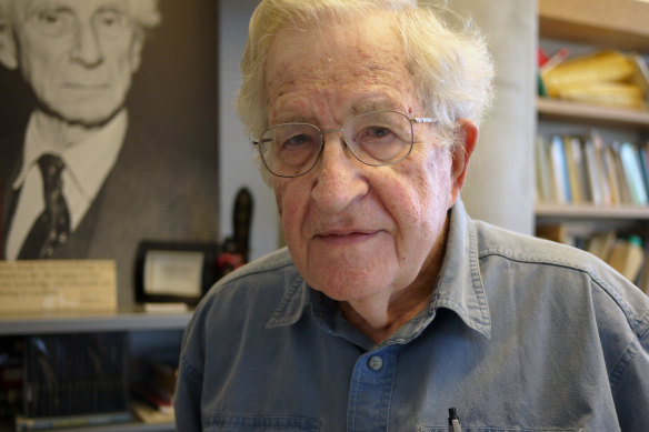 Chomsky reveals he has voted Republican in the past but says the party is now a “dangerous insurgency.”