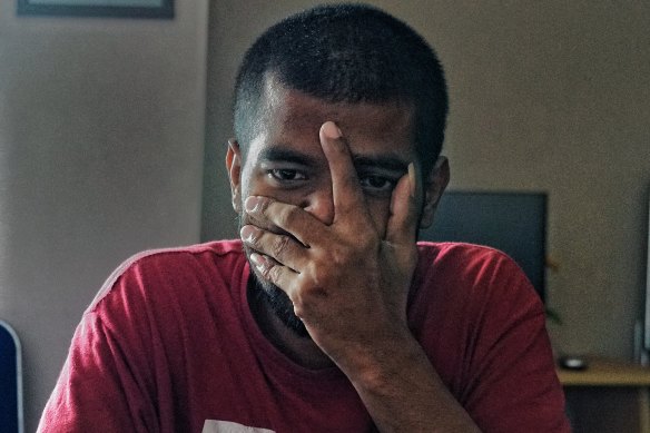 Mithu, 27, from Bangladesh, hoped to reach Australia for work.  His full image or identity cannot be revealed.