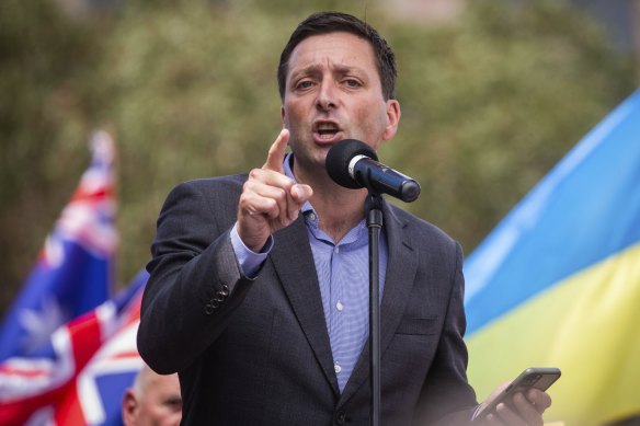 Opposition Leader Matthew Guy.