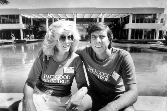 Pixie and Christopher Skase at the Sheraton Mirage.
