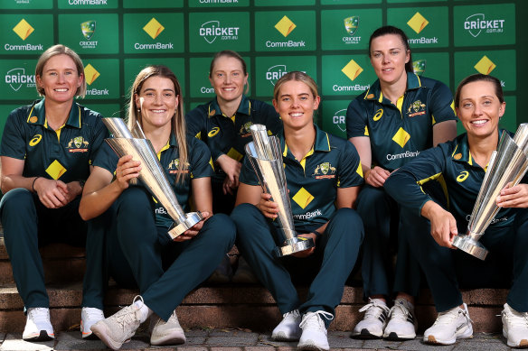 Beth Mooney, Annabel Sutherland, Alyssa Healy, Phoebe Litchfield, Tahlia McGrath and Ashleigh Gardner are all part of Australia’s T20 world cup squad.