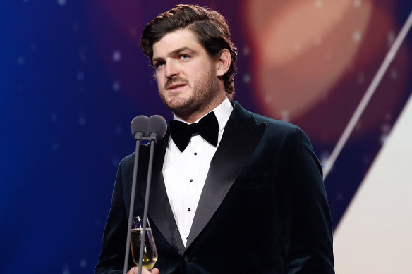 Angus Brayshaw at the Brownlow.