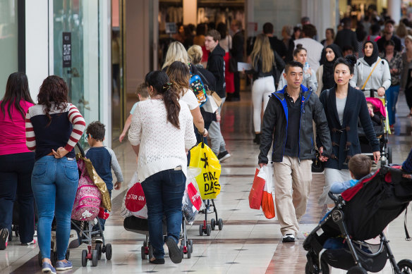 The lingerie ads are running in shopping centres around Australia. 