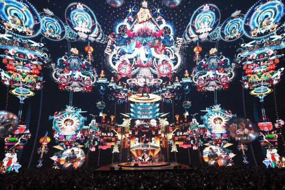 U2 perform during opening night at the Sphere, Las Vegas.
