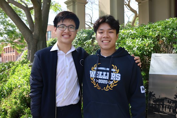 Camberwell Grammar duces Ethan Lau and Ben Ngo both got perfect VCE scores.