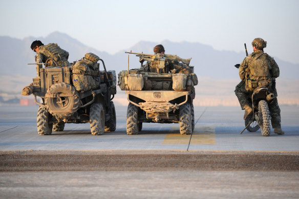 Australian special forces soldiers in Afghanistan.
