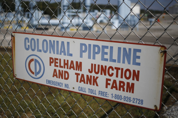 A Colonial Pipeline facility in Alabama.
