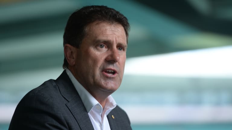 Departing: Mark Taylor announces his resignation at the SCG on Monday.