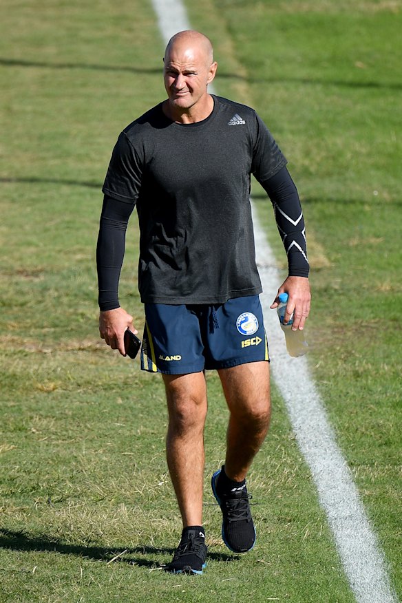 Brad Arthur runs his eye over the Eels training facilities ahead of Wednesday's return.