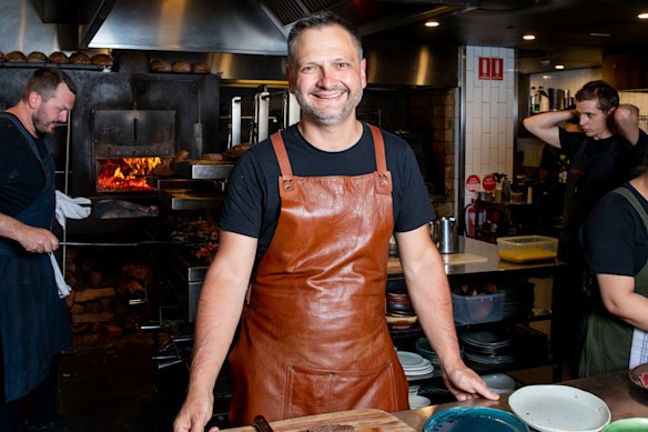 Chef Lennox Hastie in the kitchen of Firedoor,Surry Hills. 11th Nov 2022. Photo: Edwina Pickles / SMH Good Food