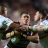 ‘We got what we deserved’: Victory slips through Sea Eagles’ grasp on wet night