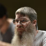 New Zealand’s Nigel Richards competes in a category of the Francophone Scrabble World Championships in Louvain-La-Neuve in 2015.