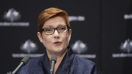 Foreign Affairs Minister Marise Payne. 