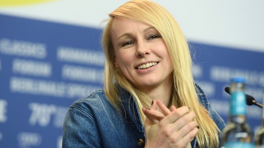 Australian filmmaker Kitty Green at the press conference for The Assistant at the 70th Berlinale International Film Festival.