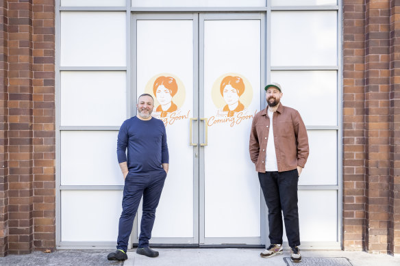 Michael Rantissi, left, and Andy Bowdy have joined forces to open Salma’s Canteen in Rosebery.
