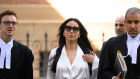 Antoinette Lattouf arrives at the Federal Court on Tuesday. 