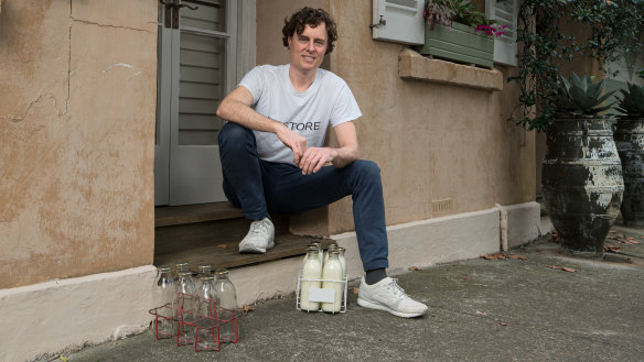 Dominic Ryan’s milk man business is one example of how people are looking to the past to cut down on plastic use. 