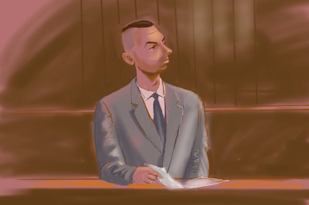 Beau lamarre condon in court.