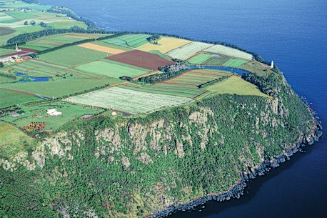 Table Cape in Tasmania.