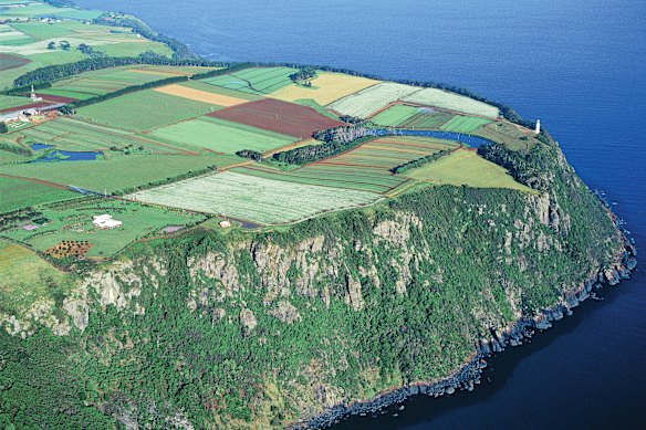 Table Cape in Tasmania.