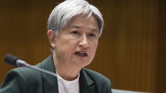 Foreign Affairs Minister Penny Wong accused the Greens of encouraging aggressive pro-Palestine protests. 