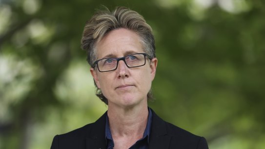 ACTU secretary Sally McManus is angry with anti-vaccination activists targeting union members but said labour unions would have to make “case by case” decisions on whether to represent members sacked for refusing a jab.