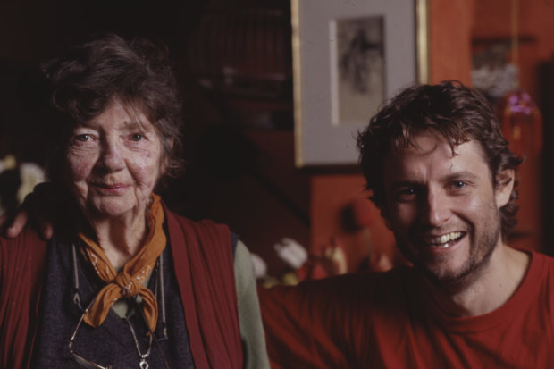 Margaret Olley was a mentor to Ben Quilty, pictured together in 2005. His portrait of Olley won the 2011 Archibald Prize.