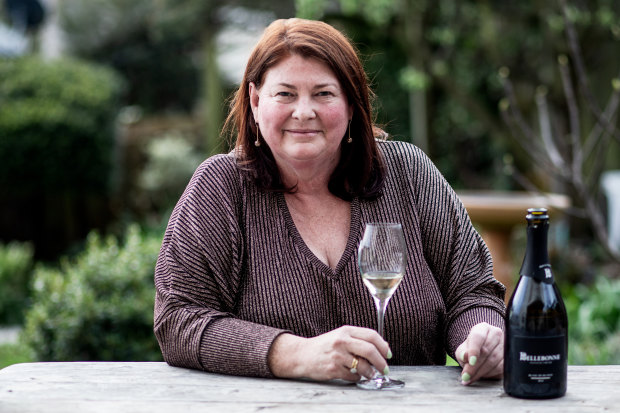 “Sparkling queen” Natalie Fryar makes small-batch Tasmanian sparkling wine.