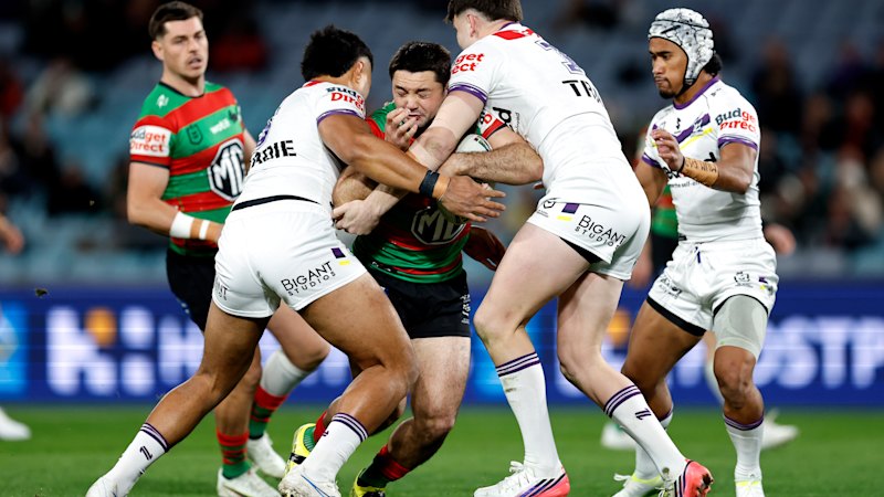 NRL LIVE updates: Storm strike back after Rabbitohs’ rapid start