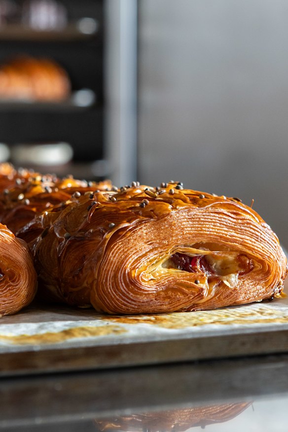 Savoury pastries are also available.