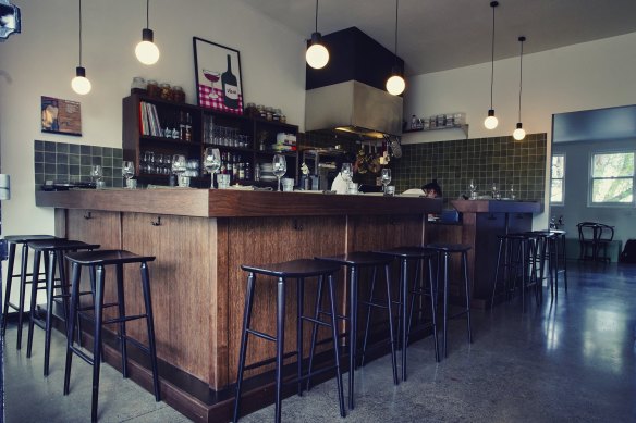 Inside the Aberfeldie wine bar.