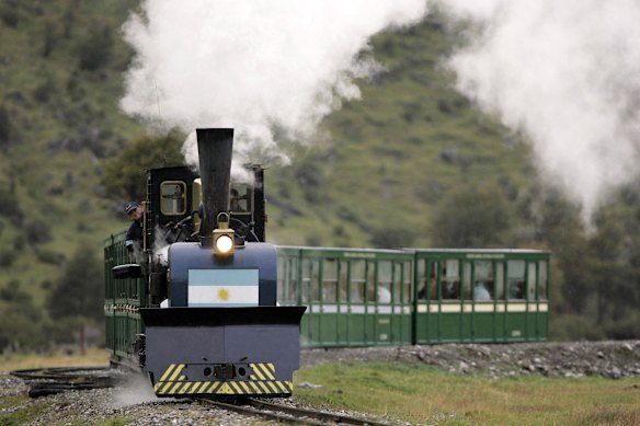 Argentina’s “End of the World” train was originally a freight line but now transports tourists.