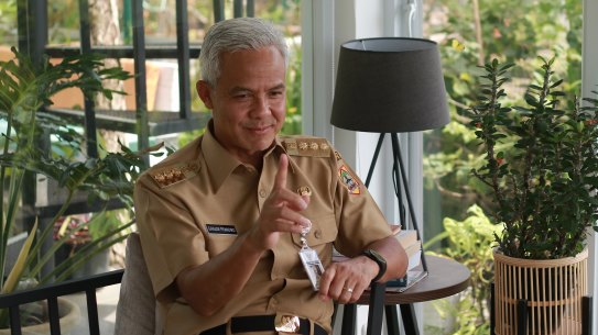 Ganjar Pranowo is leading opinion polls ahead of next year’s presidential election in Indonesia.